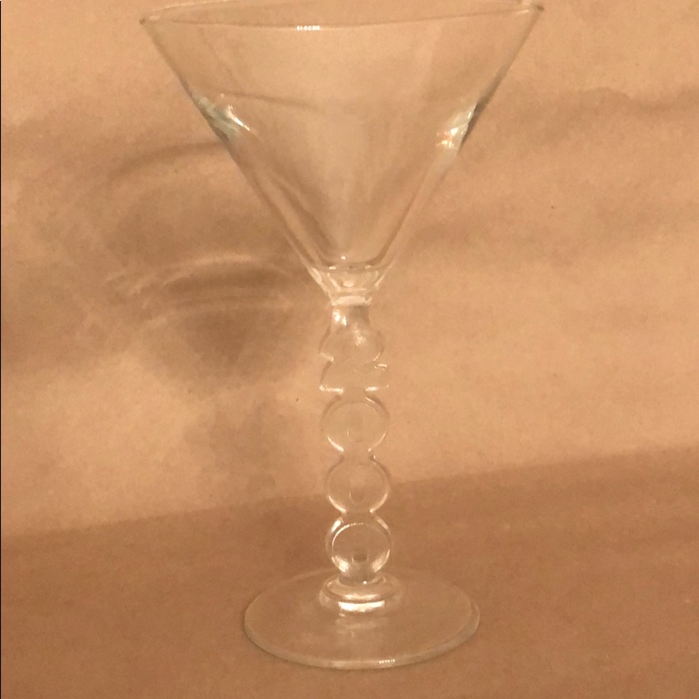 Vintage 2000 millennium martini glass